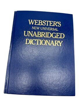Websters New Universal Unabridged Dictionary Deluxe 2nd Edition hardcover book